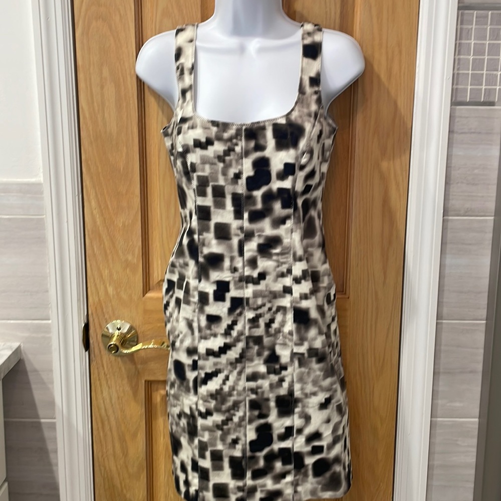 Nicole Miller Atelier Black and White Mini Dress